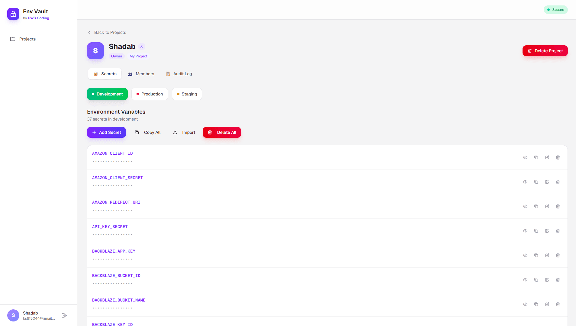 Environment Variables Listing - Image 1